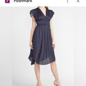 Express Women's Navy Pleated Dress